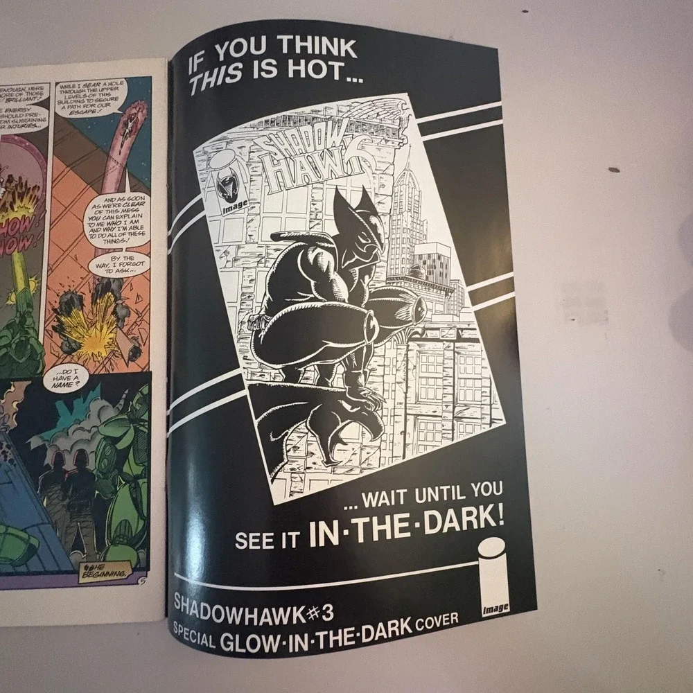 Shadowhawk Image Comics #2 1992 1st Print Extra Spawn Jim Valentino Canada